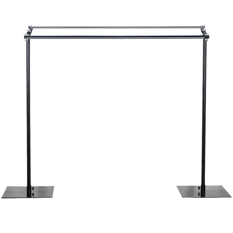 10 Feet Black Dual Cross Bar Photo Backdrop Stand - Image 8