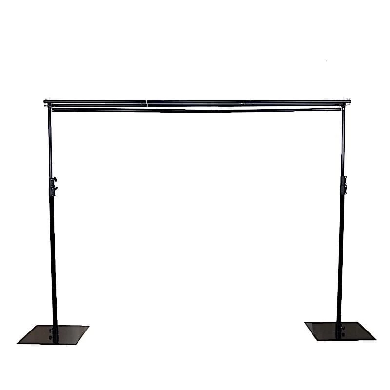 10 Feet Black Dual Cross Bar Photo Backdrop Stand - Image 11