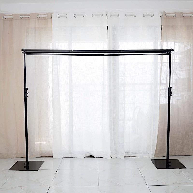 10 Feet Black Dual Cross Bar Photo Backdrop Stand - Image 15