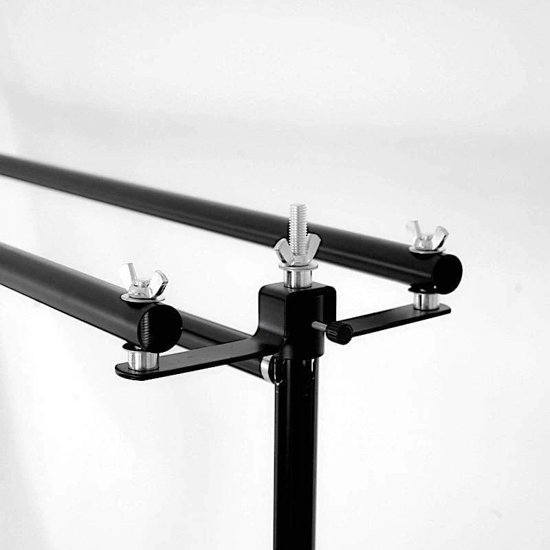 10 Feet Black Dual Cross Bar Photo Backdrop Stand - Image 12