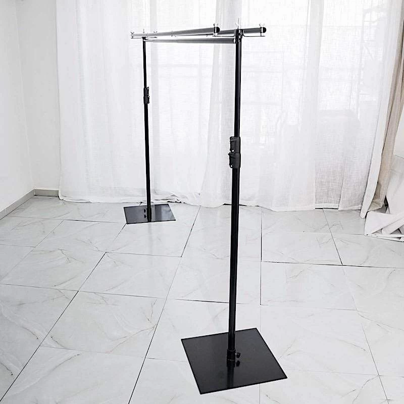 10 Feet Black Dual Cross Bar Photo Backdrop Stand - Image 16