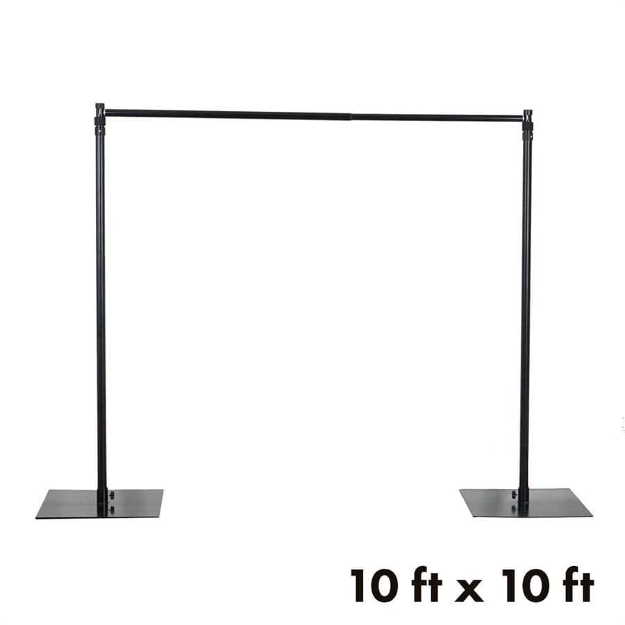 10 Ft X 10 Ft Heavy Duty Adjustable Pipe And Drape Kit Backdrop Support Stand - Image 4