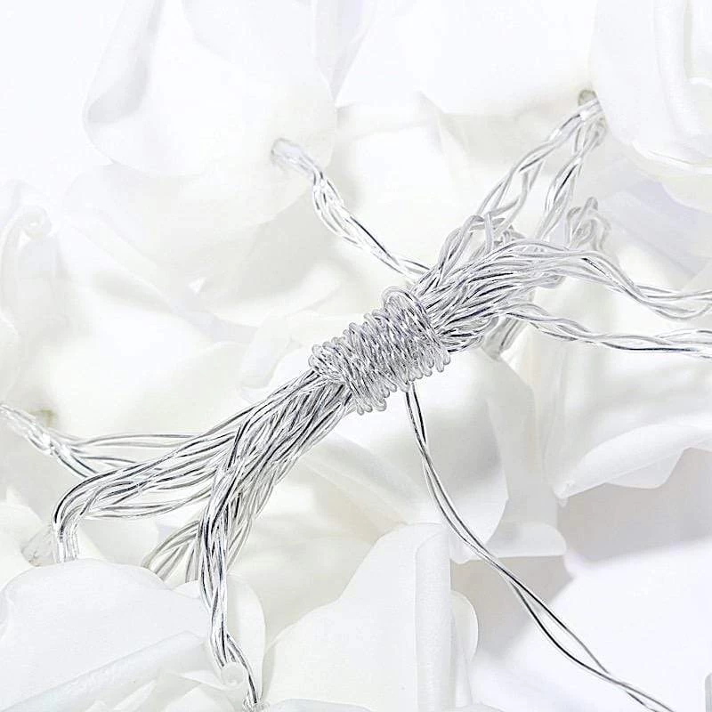 108 In Clear LED Rose Flowers Fairy Lights For Backdrops - Image 7