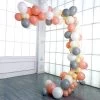110 Balloons Peach Gray Cream White Yellow Wedding Garland Arch Decorations Tools Kit Set