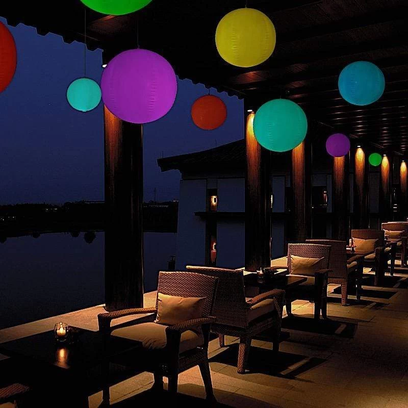 12 In Assorted LED Ball Inflatable Floating Pool Light - Image 8
