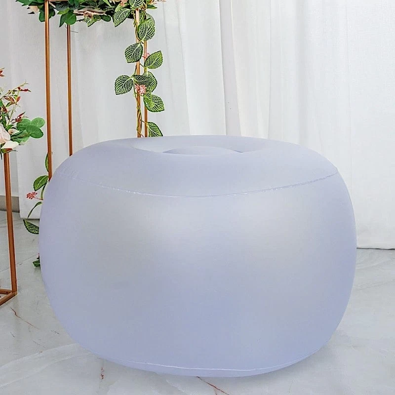 13x22 In Air Candy Inflatable Light Up Ottoman Battery Operated LED Furniture - Image 7