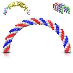 19 Feet Balloon White Arch Stand Kit
