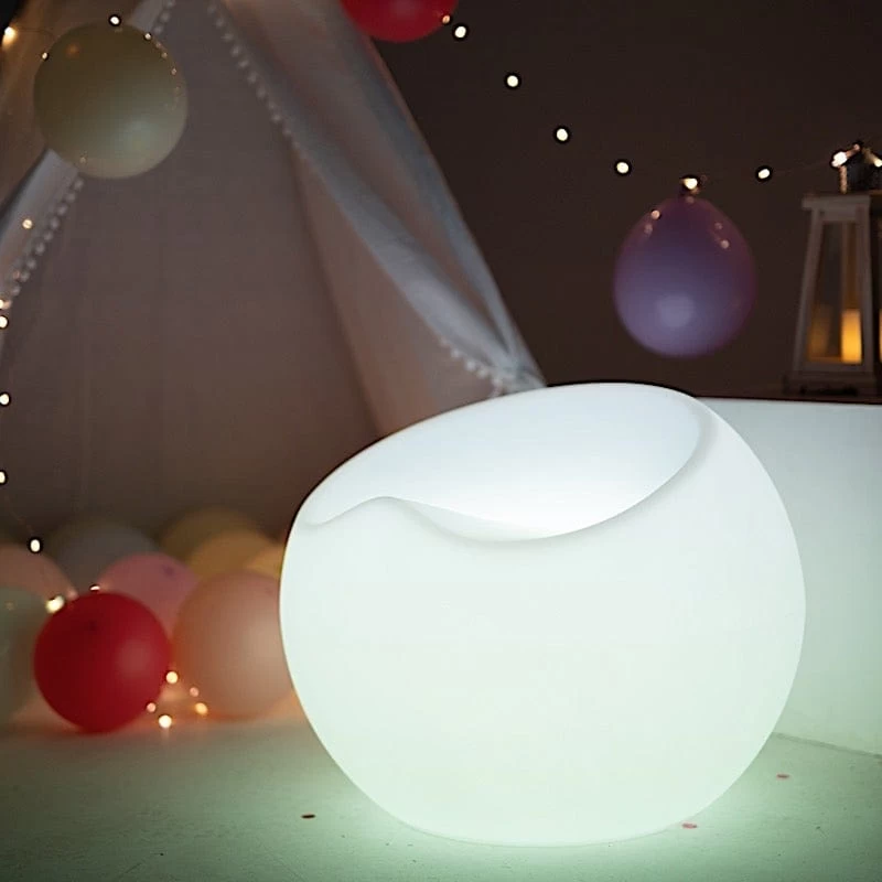 19x20 In Cordless Light Up Saucer Chair Rechargeable LED Furniture