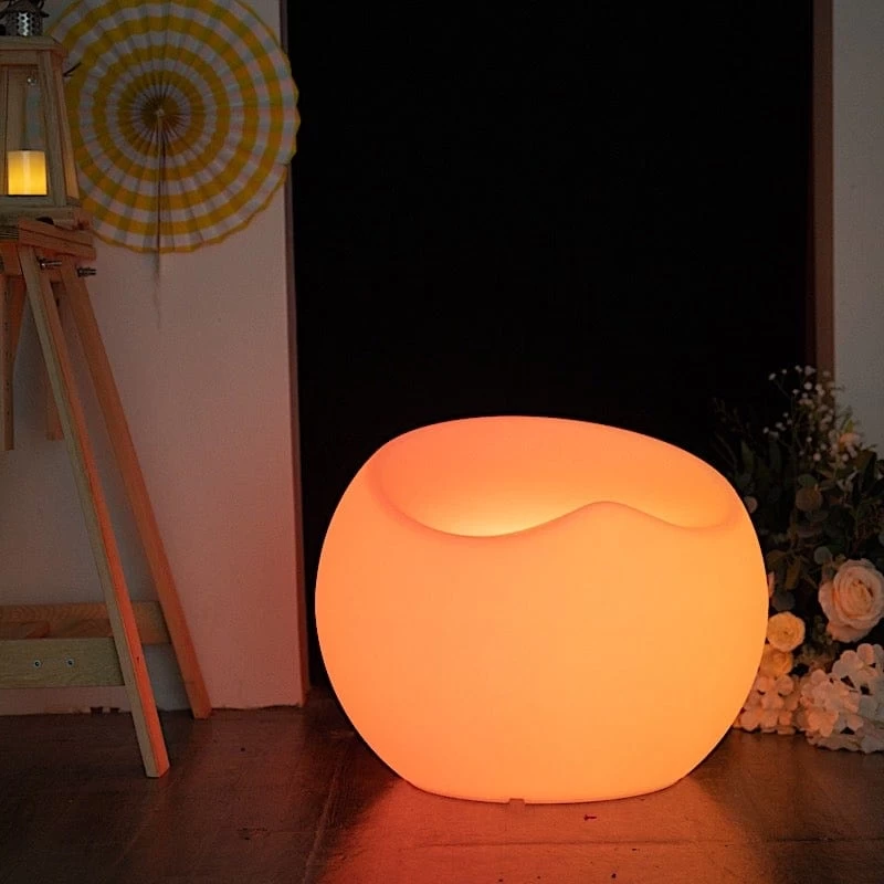 19x20 In Cordless Light Up Saucer Chair Rechargeable LED Furniture - Image 6