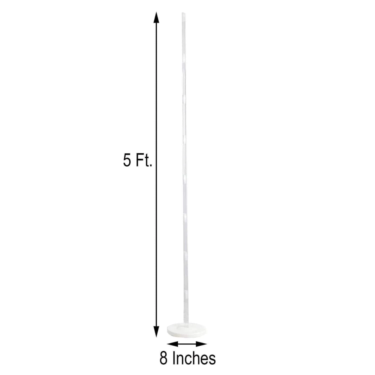 2 Pcs 5 Ft White Balloon Columns Stands Kit Set - Image 3