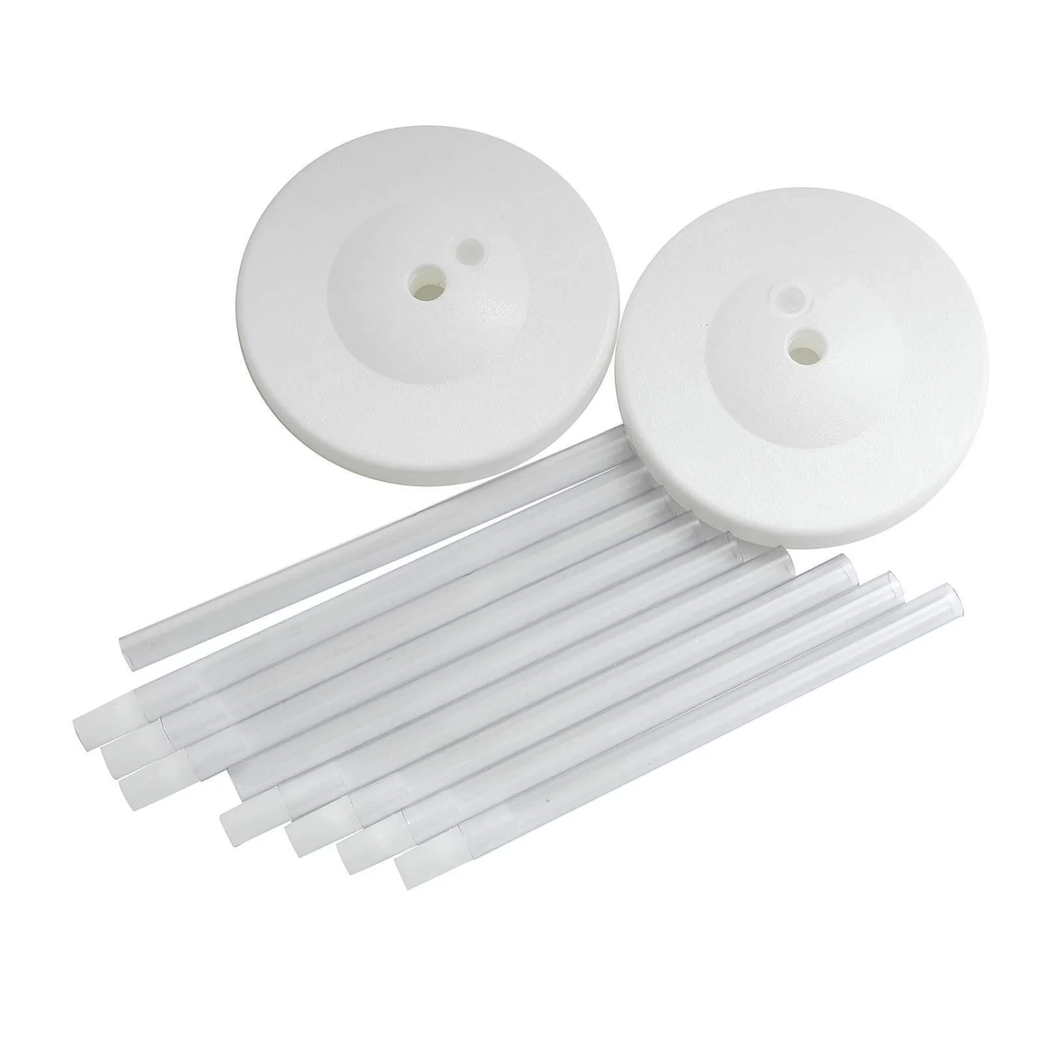 2 Pcs 5 Ft White Balloon Columns Stands Kit Set - Image 5