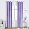 2 Pcs 52" X 108" Lavender Premium Velvet Blackout Window Curtains Drapes Panels With Grommet Top