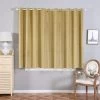 2 Pcs 52" X 64" Champagne Premium Velvet Blackout Window Curtains Drapes Panels With Grommet Top