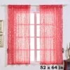 2 Pcs 52" X 64" Coral Big Payette Sequin Window Curtains Drapes Panels
