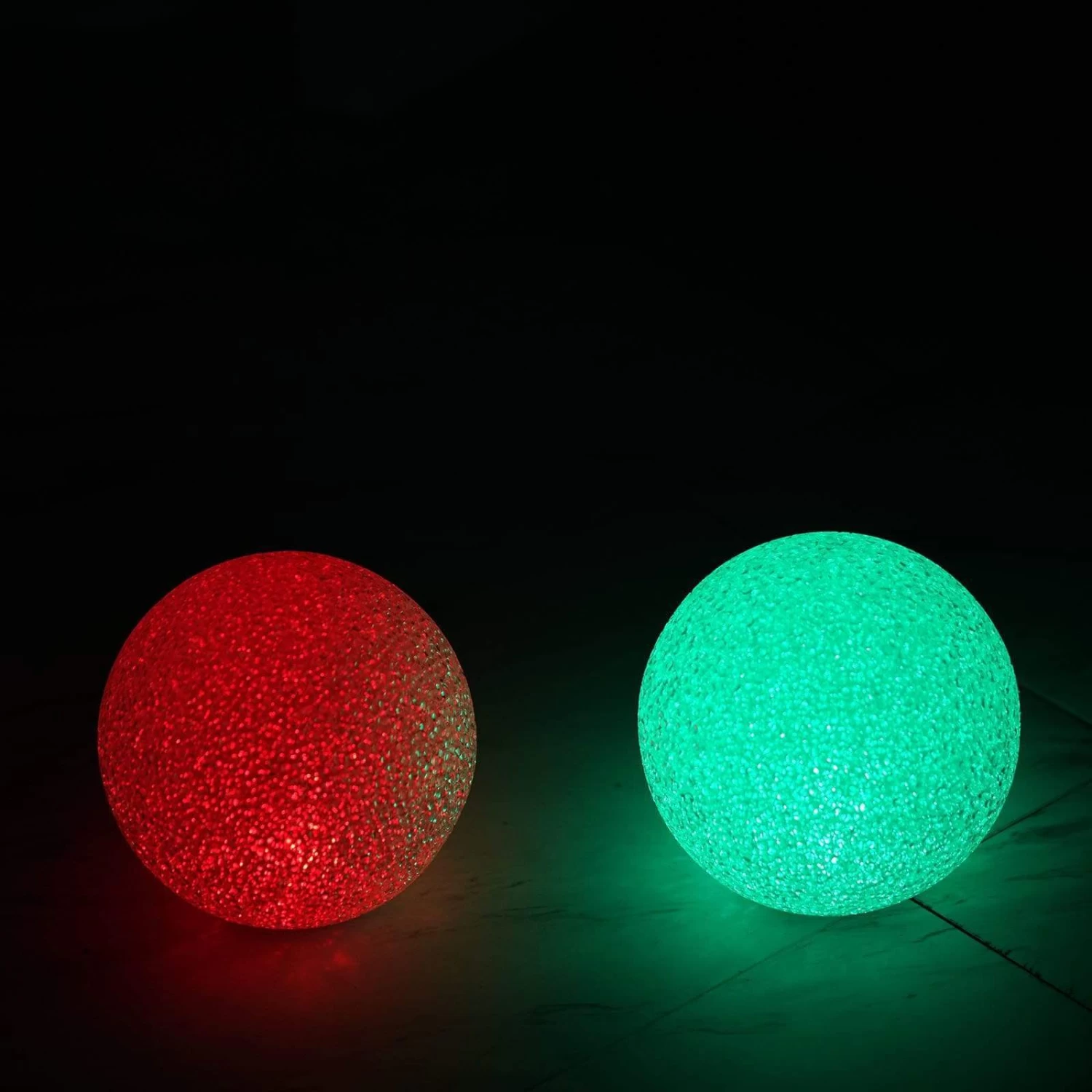 2 Pcs 6 In Wide Assorted LED Balls Battery Operated Orbs Lights - Image 5