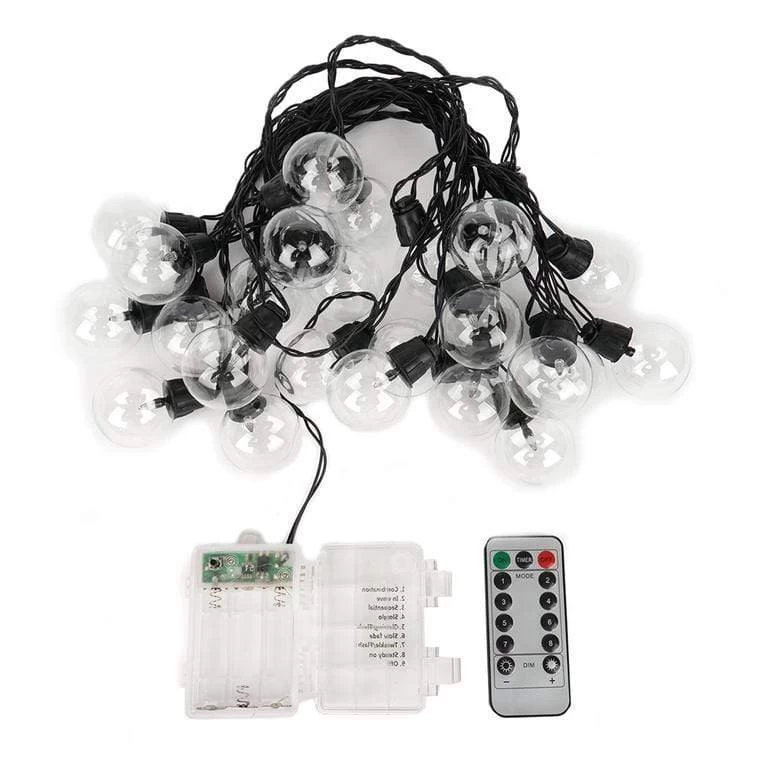 26 Ft Warm White LED Battery Operated String Lights Garland - Image 4