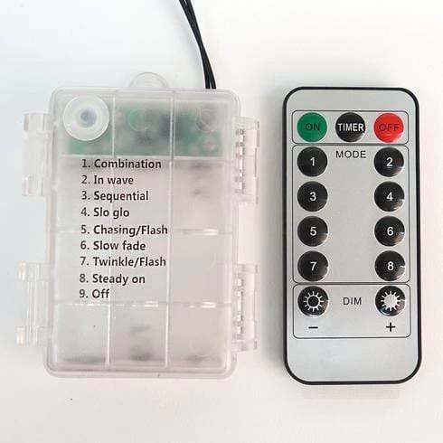 26 Ft Warm White LED Battery Operated String Lights Garland - Image 8