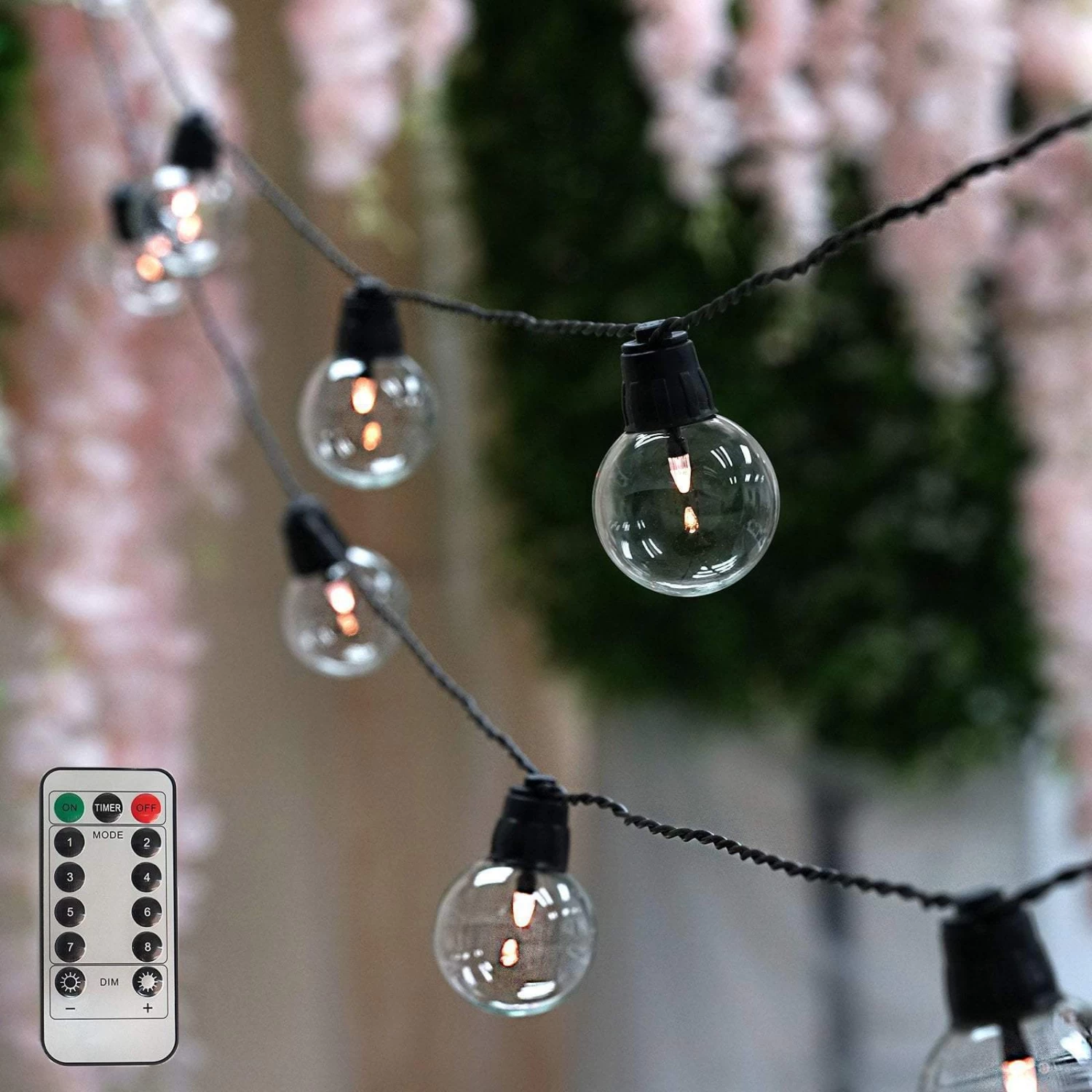 26 Ft Warm White LED Battery Operated String Lights Garland - Image 3