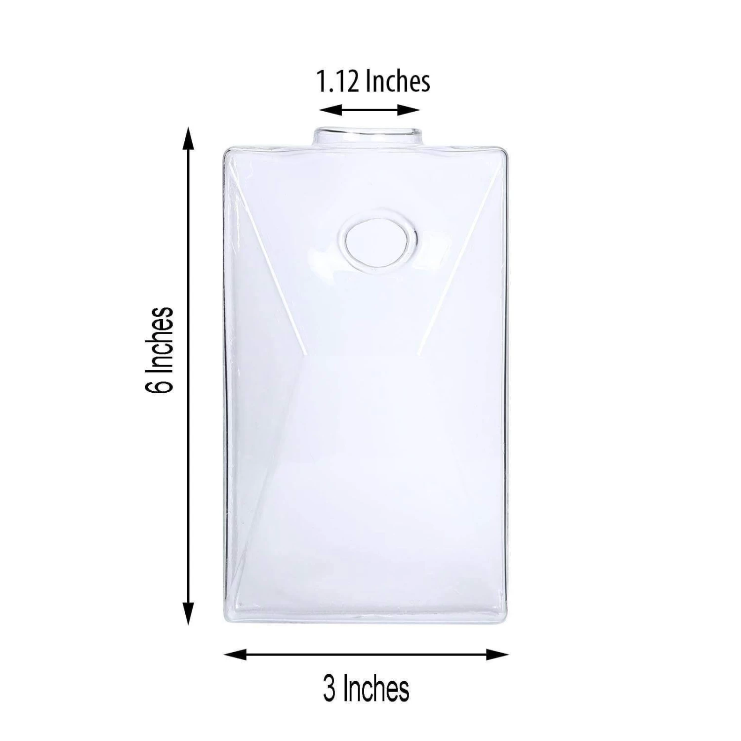 3 Clear Trapezoid Glass Wall Hanging Terrariums Vases - Image 6