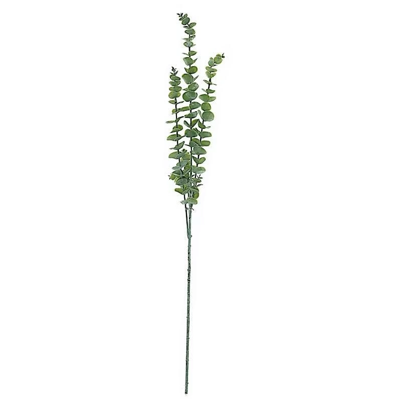 3 Frosted Green 30 In Artificial Eucalyptus Leaves Sprays Stems - Image 7