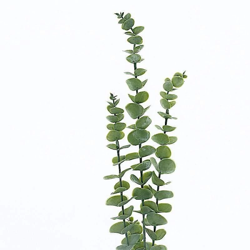 3 Frosted Green 30 In Artificial Eucalyptus Leaves Sprays Stems - Image 8