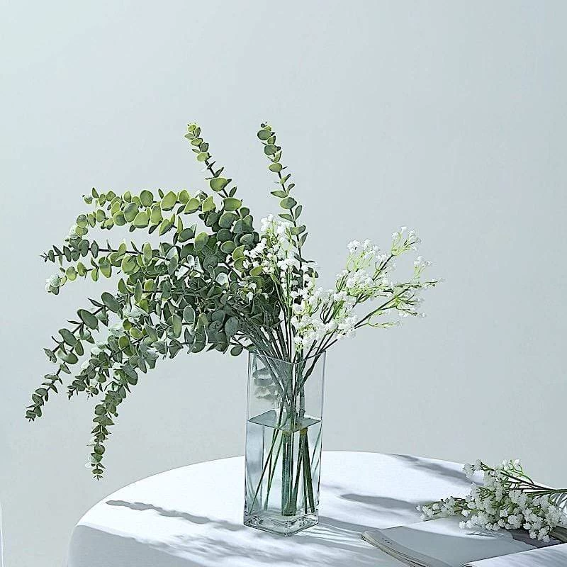 3 Frosted Green 30 In Artificial Eucalyptus Leaves Sprays Stems
