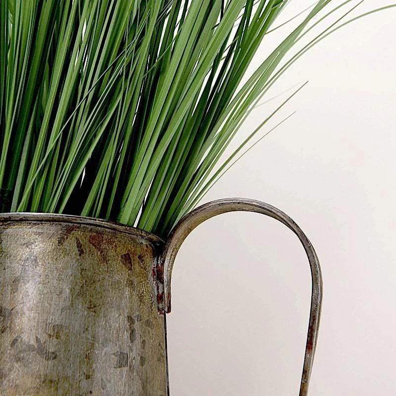 3 Green 20 In Tall Artificial Grass Sprays Stems - Image 8