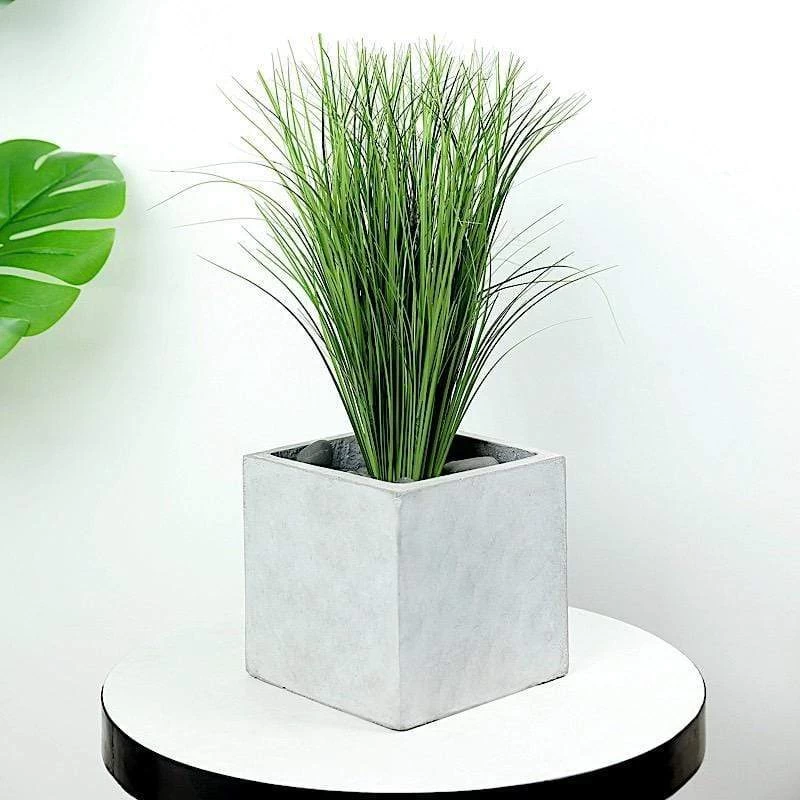 3 Green 20 In Tall Artificial Grass Sprays Stems - Image 4