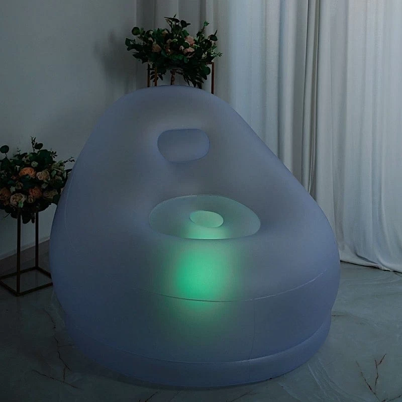 32x40 In Air Candy Inflatable Light Up Chair Battery Operated LED Furniture - Image 4