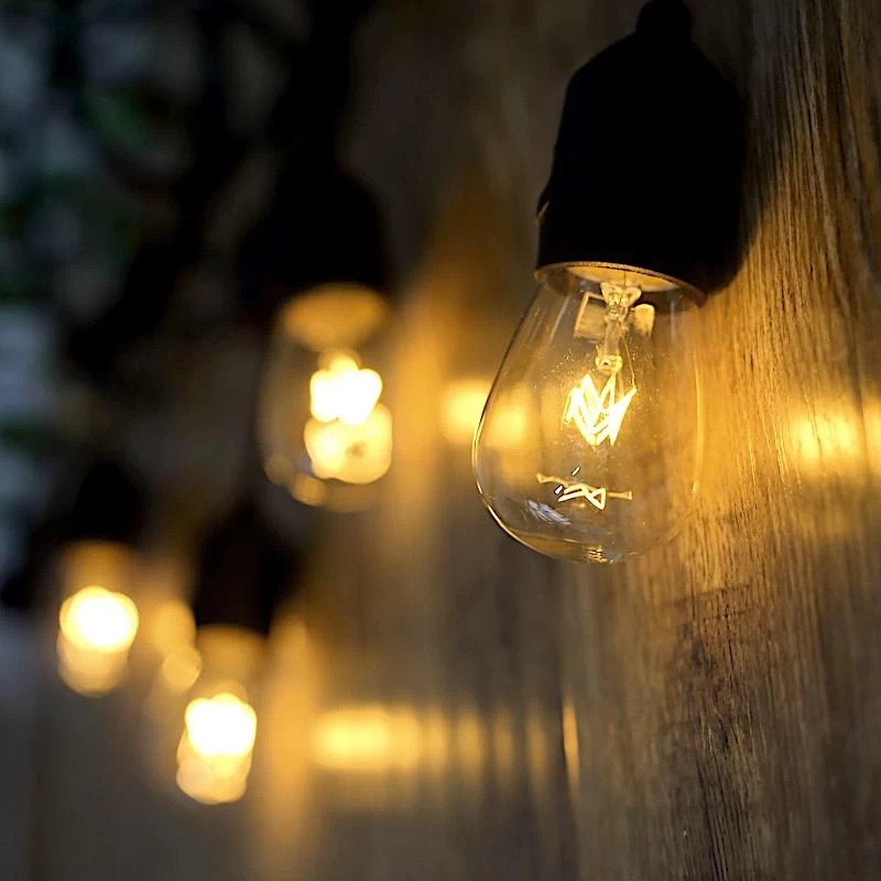 48 Feet Warm White 18 Incandescent Bulbs String Lights Garland