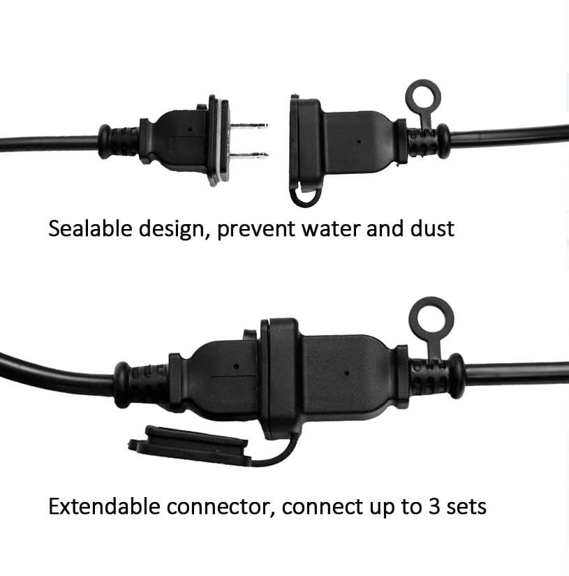 48 Feet Warm White 18 Incandescent Bulbs String Lights Garland - Image 5