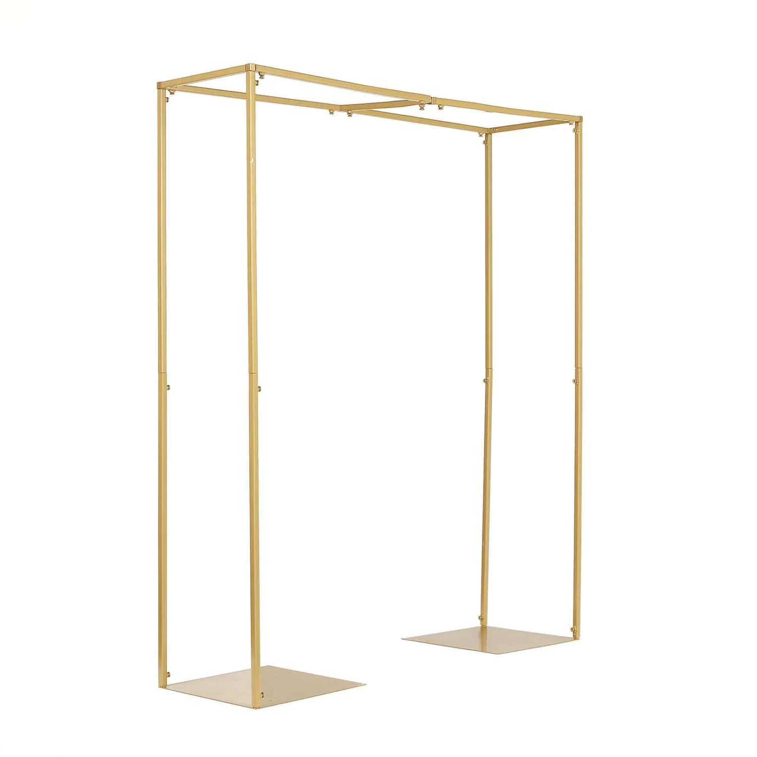 48 In Tall Gold Adjustable Over The Table Rod Stand Metal Arch - Image 8