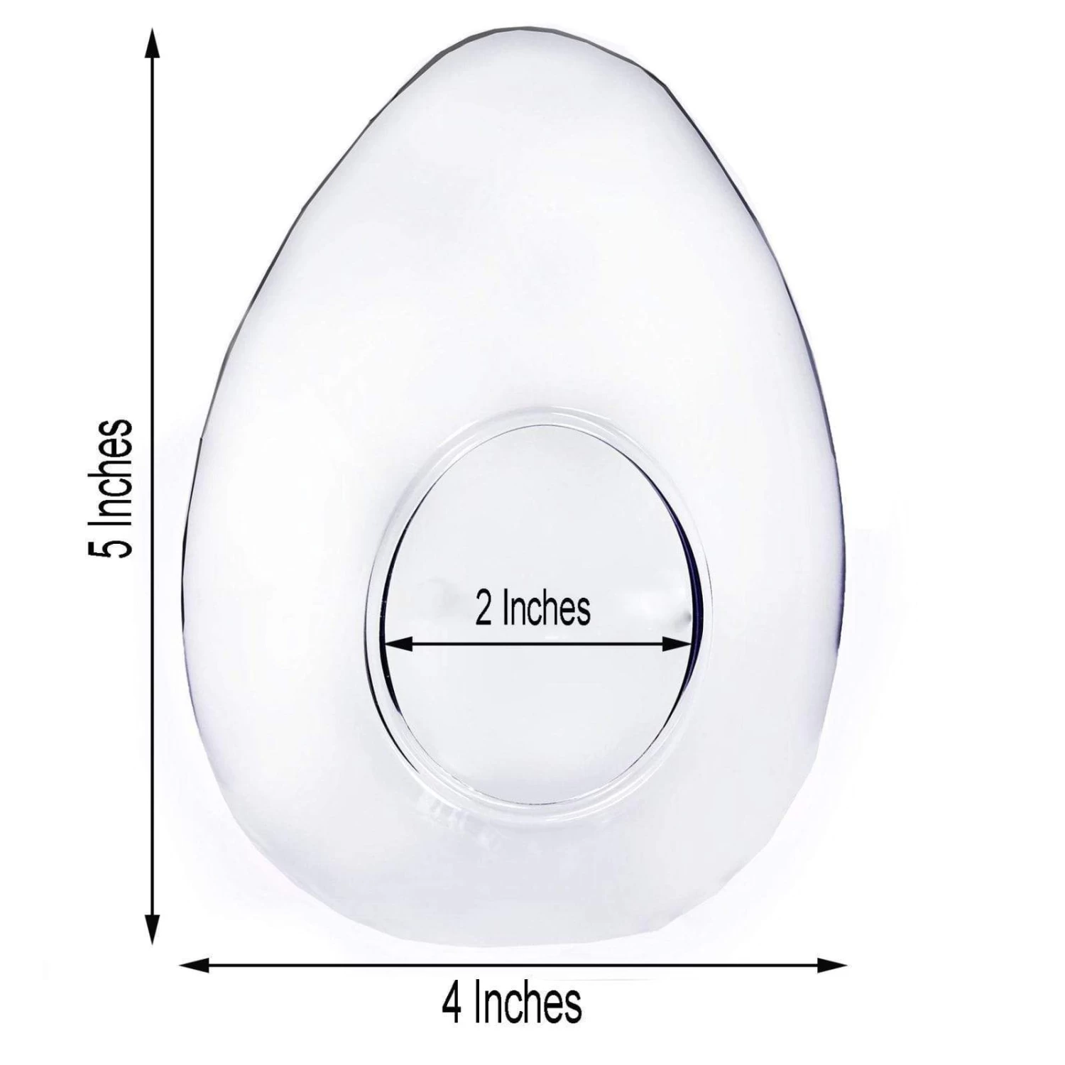 6 Egg Glass Standing Terrariums - Image 5