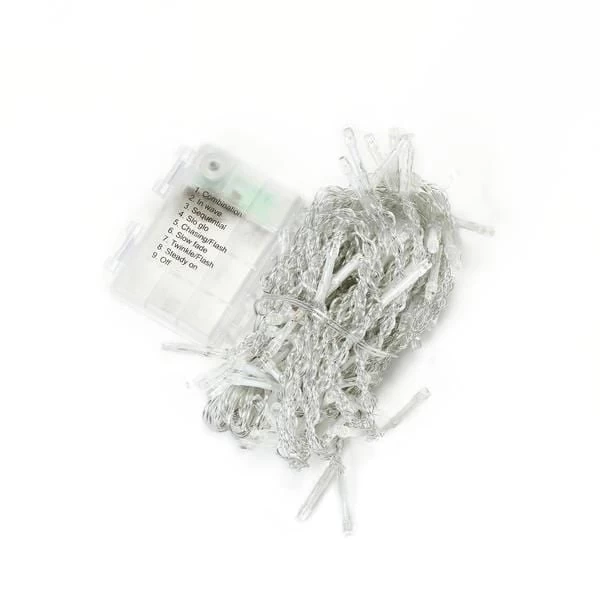 60x36 In Warm White LED Battery Operated Fairy Lights Backdrop Garland - Image 7