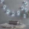 72 In Cool White LED Disco Mirror Balls Battery Operated String Lights Garland