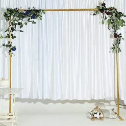8 Feet Gold Metal Square Backdrop Stand Wedding Arch