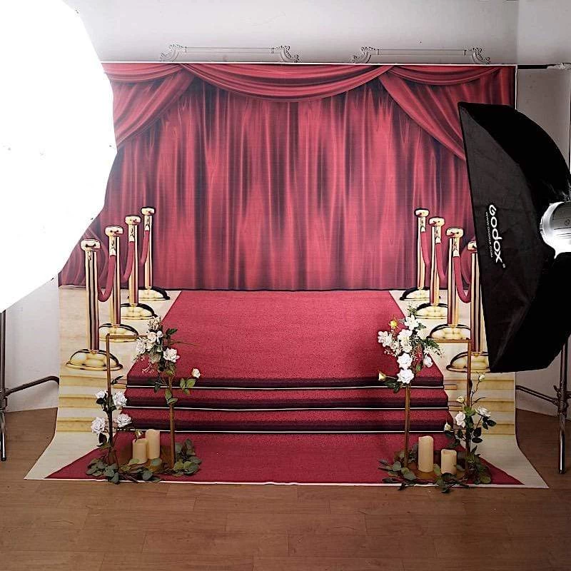 8 Ft Vinyl Photography Background Hollywood Red Carpet Printed Party Backdrop - Image 4