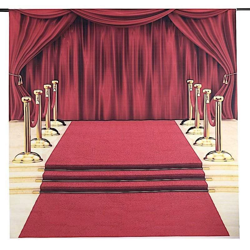 8 Ft Vinyl Photography Background Hollywood Red Carpet Printed Party Backdrop - Image 9