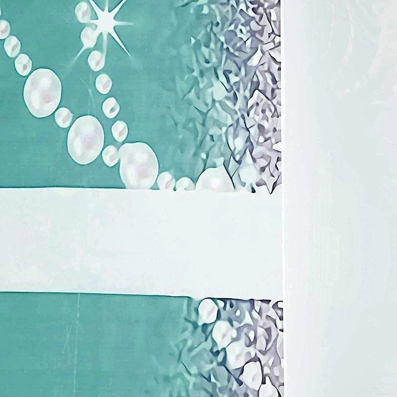 8 Ft Vinyl Photography Background Ribbon And Diamonds Printed Party Backdrop - Image 6