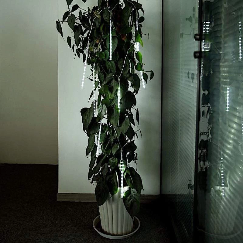 8 Pcs 96" Clear LED Tube Meteor Rain Event Lights - Image 8