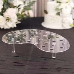 Clear 16 In Mini Ice Cream Cone Display Stand Favor Holder