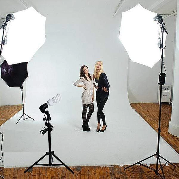 White Photography Video Studio Umbrella Continuous Lighting Kit - Image 7