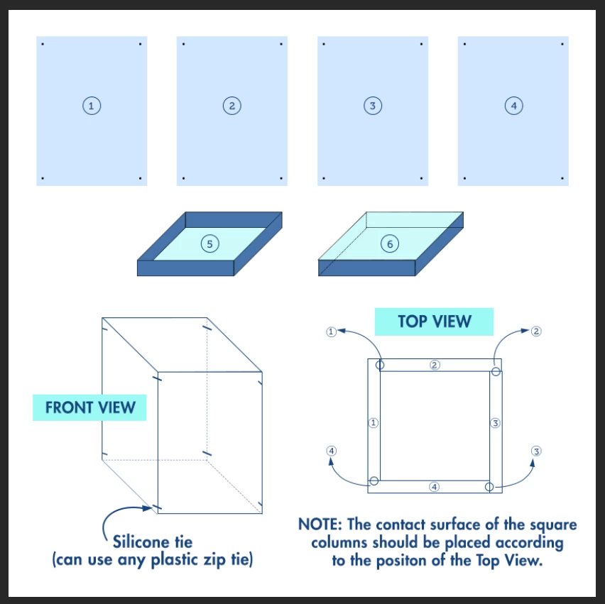 40 In Tall Acrylic Display Box Standing Floor Centerpiece - Image 13