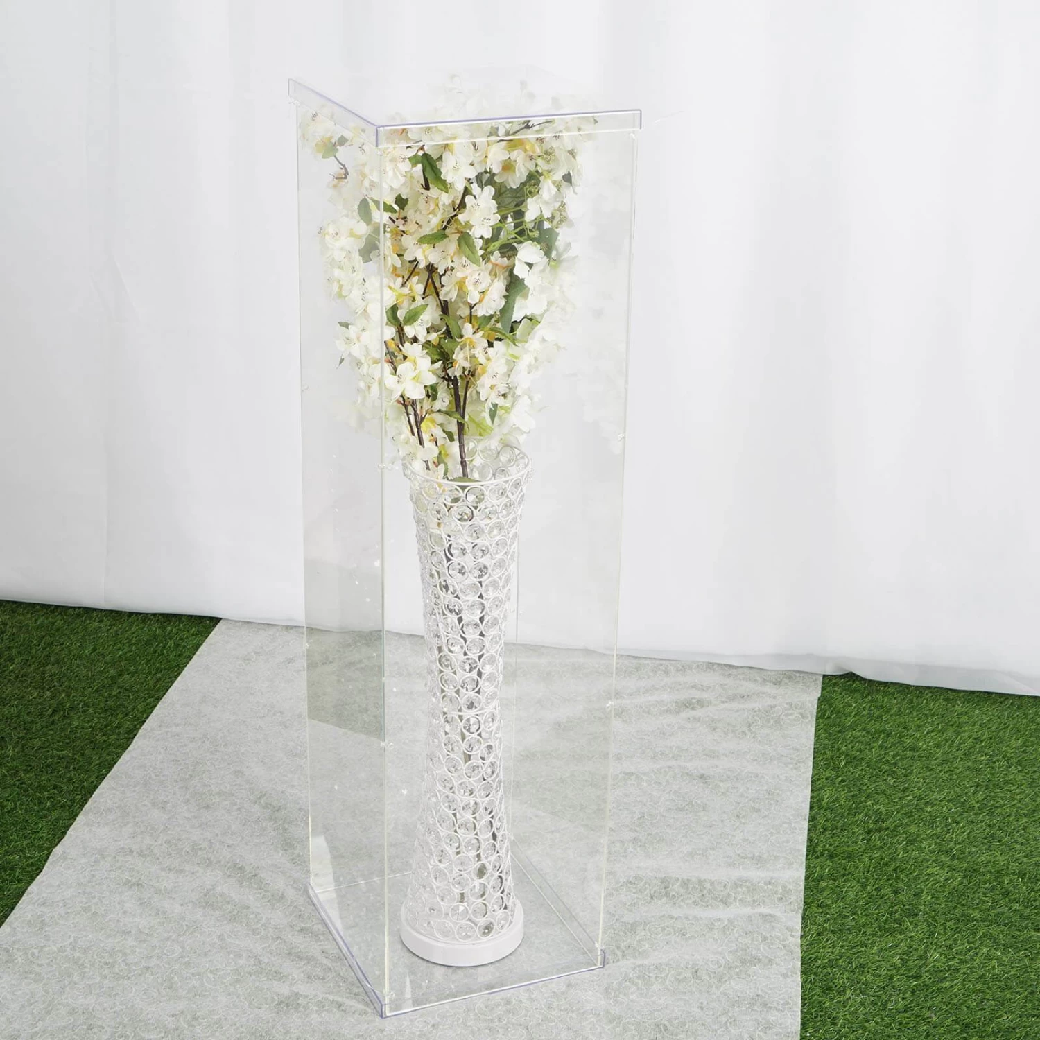 40 In Tall Acrylic Display Box Standing Floor Centerpiece