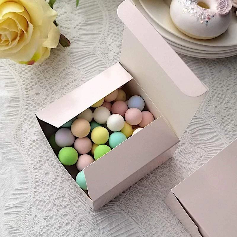100 Pcs 4 X 4 X 2" Wedding Favor Cake Tuck-in Boxes - Image 6