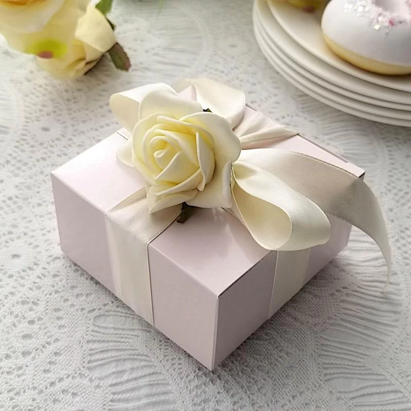 100 Pcs 4 X 4 X 2" Wedding Favor Cake Tuck-in Boxes - Image 7