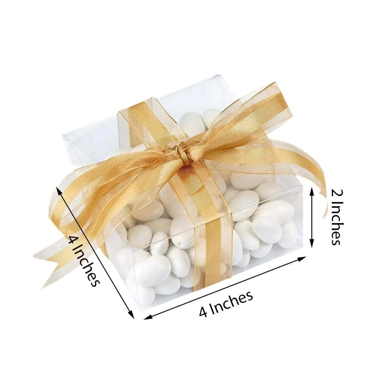 100 Pcs 4 X 4 X 2" Wedding Favor Cake Tuck-in Boxes - Image 20