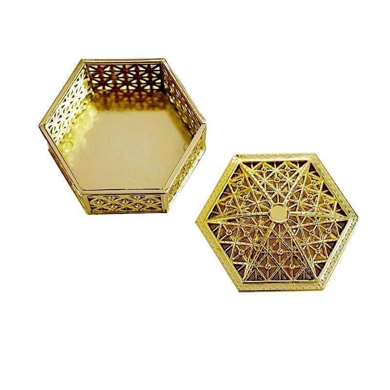 12 Pcs 3 In Mini Hexagon Treasure Boxes Favor Holders - Image 8