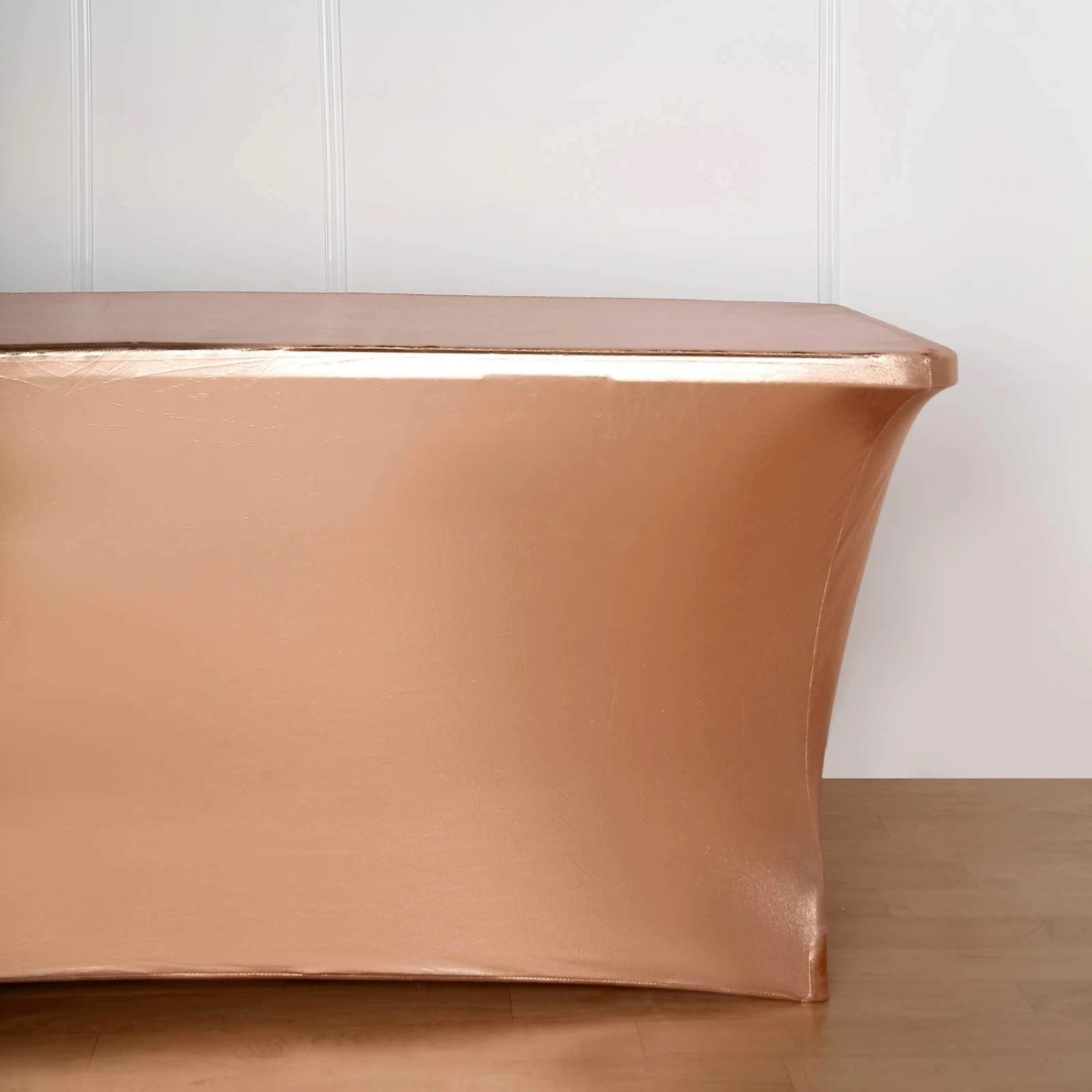 6 Feet Fitted Spandex Rectangular Tablecloth Metallic Table Cover - Image 5