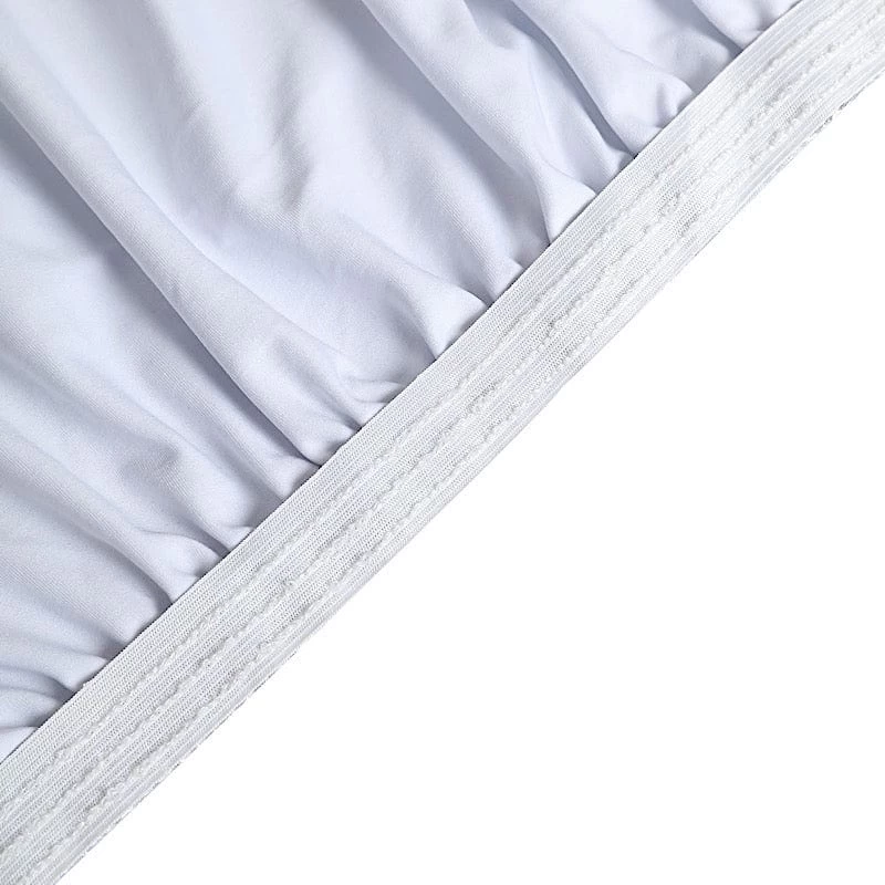 6 Feet Metallic Fitted Spandex Rectangular Table Top Cover - Image 13